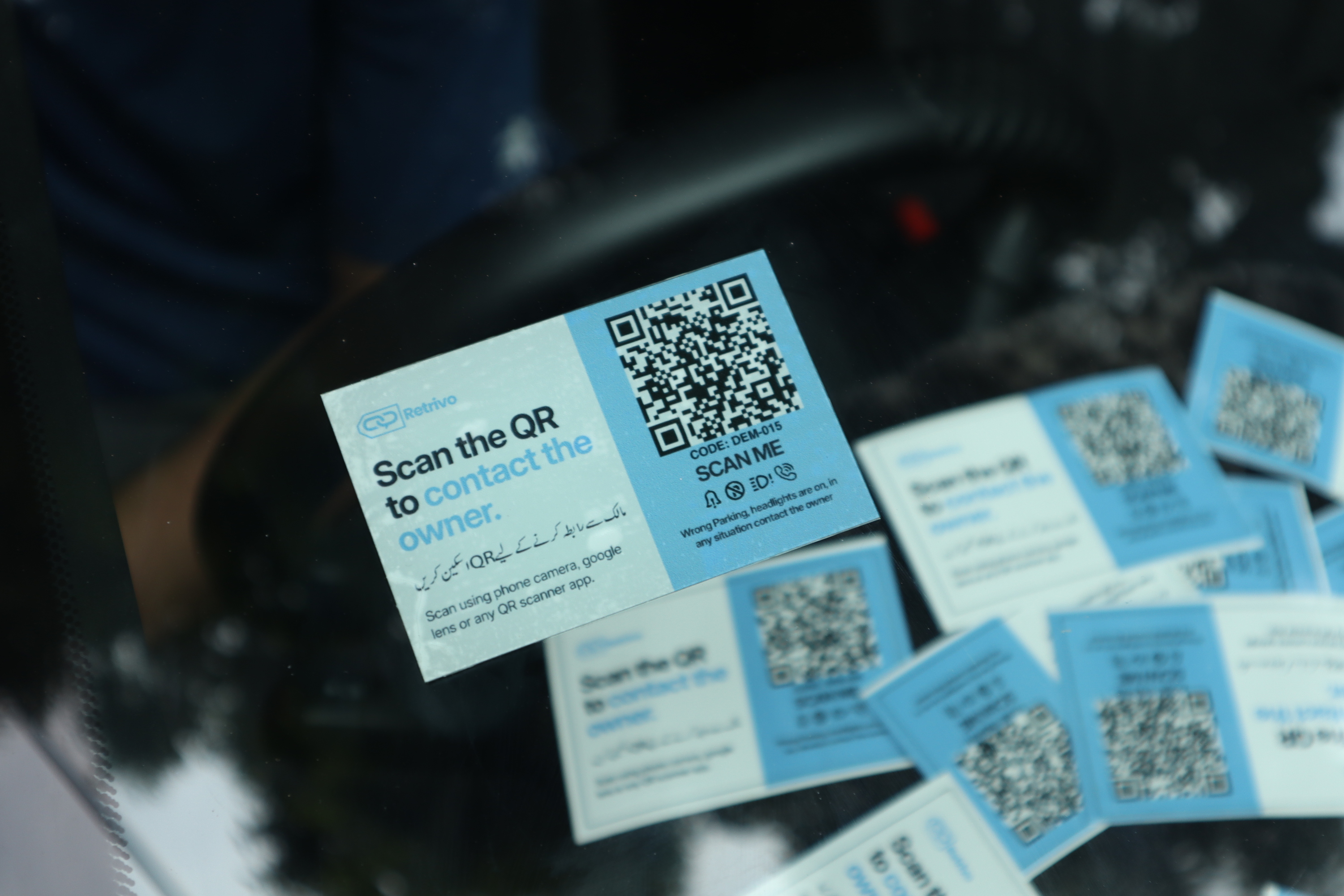 Retrivo on car dashboard